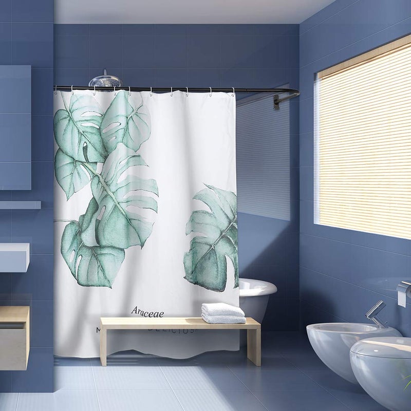 PrettyHome L Shapaed Bathroom Bathtub Corner Shower Curtain Rod Large Space 28"x68",Black Finished - Image 3